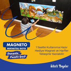 SİHİRLİ BOYALAR MAGNETO ÇOCUK KİTİ | DUVARDA PUZZLE KEYFİ (KDV VE KARGO DAHİL)
