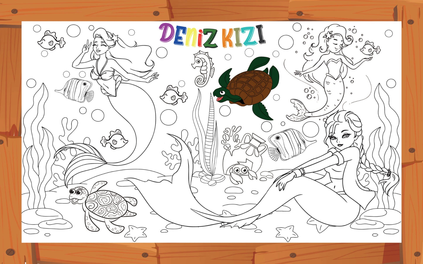 ÇOCUKLAR İÇİN DEV MACERA BOYAMA SETİ - SÜRPRİZ 10'LU BOYAMALI POSTER + 24 KALEM HEDİYE