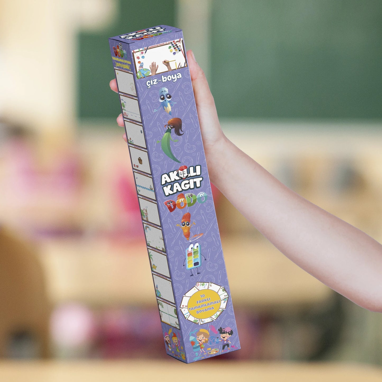 ÇOCUKLAR İÇİN DEV MACERA BOYAMA SETİ - SÜRPRİZ 10'LU RESİM TAMAMLAMALI POSTER + 24 KALEM HEDİYE