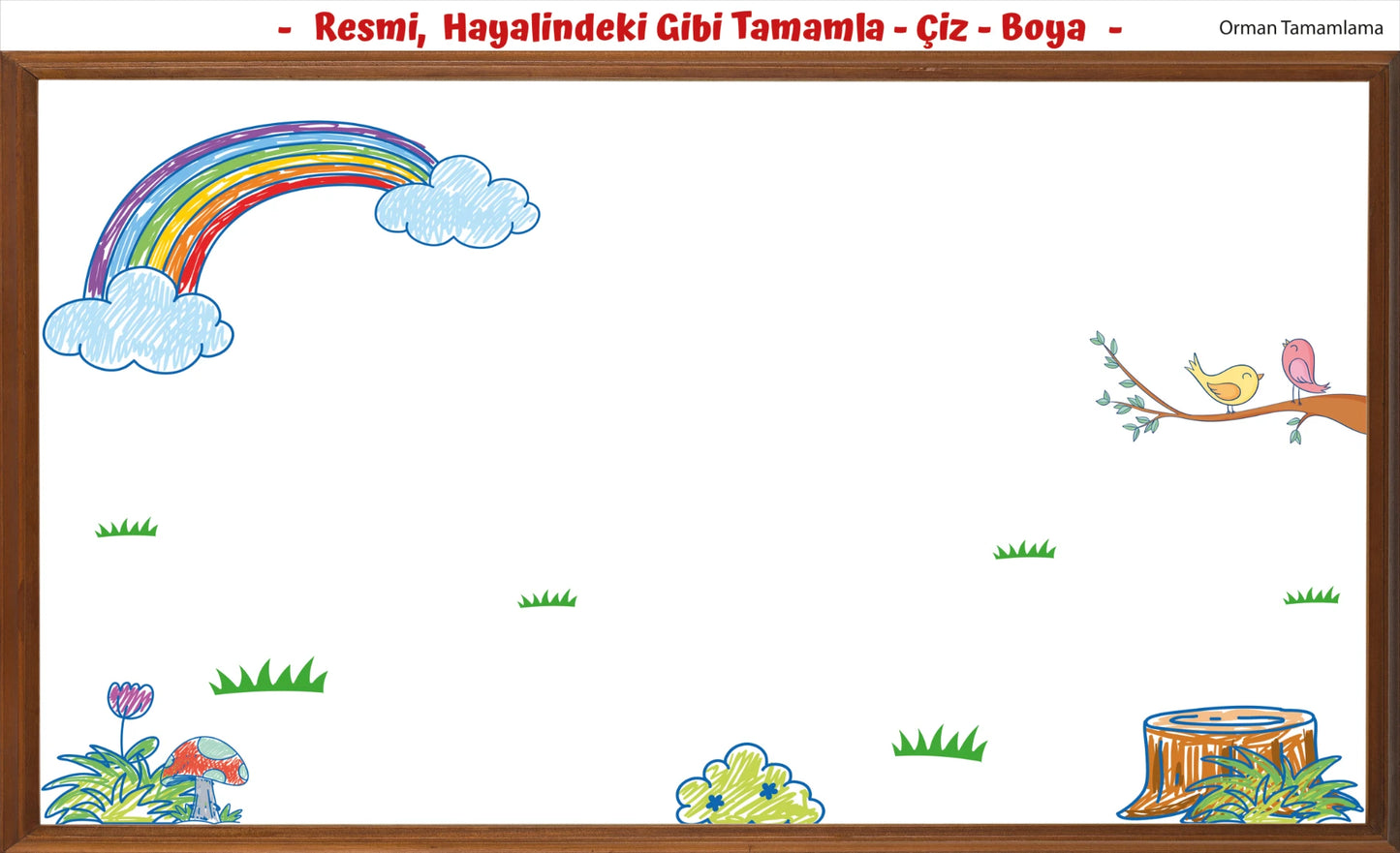 ÇOCUKLAR İÇİN DEV MACERA BOYAMA SETİ - SÜRPRİZ 10'LU RESİM TAMAMLAMALI POSTER + 24 KALEM HEDİYE